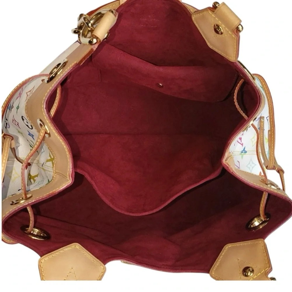 LOUIS VUITTON Murakami White Multicolor Monogram Ursula Bag